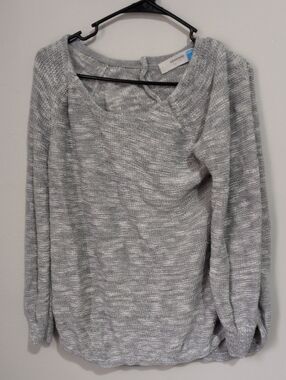 sparrow Gray Marled Scoopneck Sweater